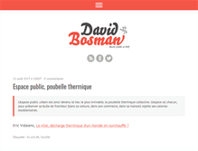 Tablet Screenshot of davidbosman.fr